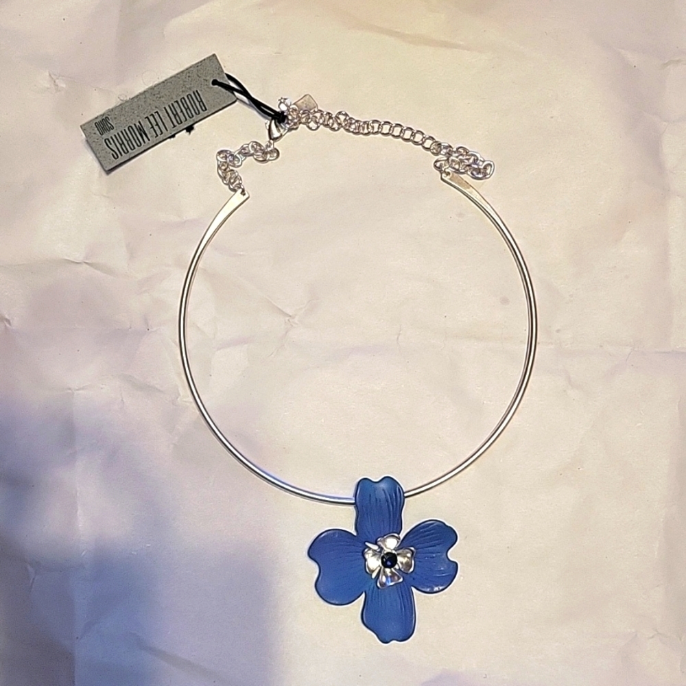 Robertโ Lee Morris Soho Patina Flower choker Boho Wearable Art Summer